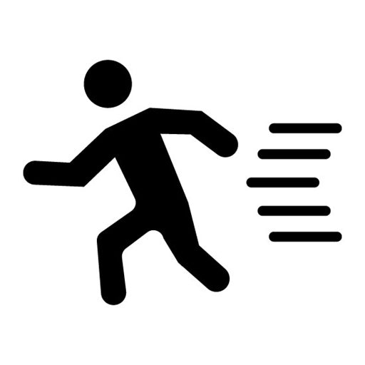 Person Running Glyph Icon
