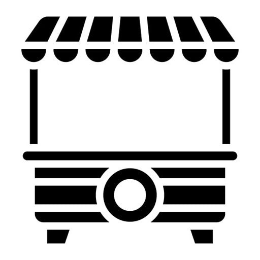 Food Stall Glyph Icon