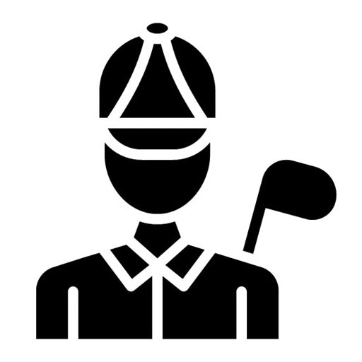 Golf Coach Glyph Icon