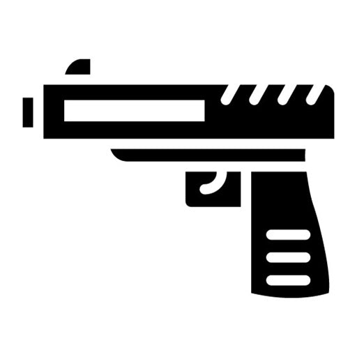 Gun Glyph Icon | Shooting