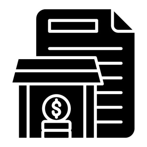 Collateral Glyph Icon | Accounting