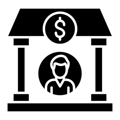 Bank Account Glyph Icon