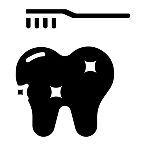 Dental Cleaning Glyph Icon | Veterinary
