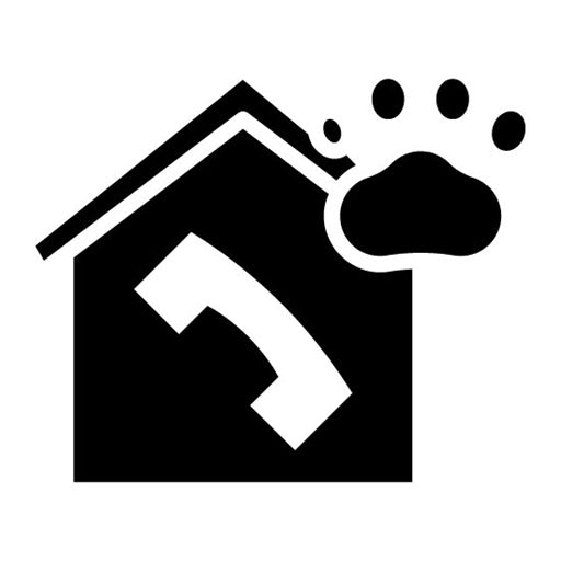 House Call Vet Glyph Icon