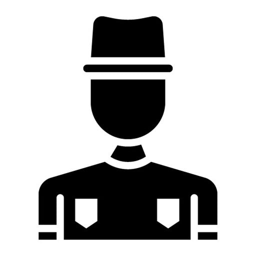 Park Ranger Male Glyph Icon | Public Services