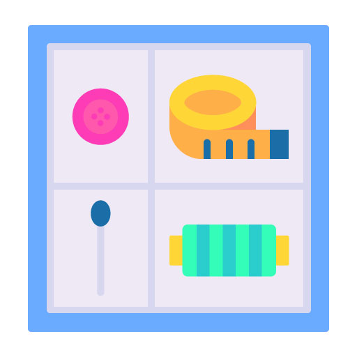 Sewing Box Flat Icon