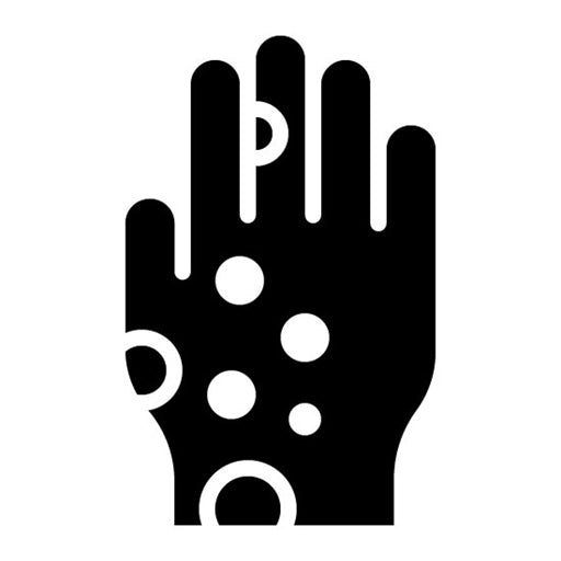 Rash Glyph Icon | Cosmetology