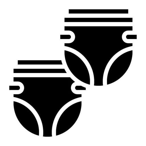 Diapers Glyph Icon