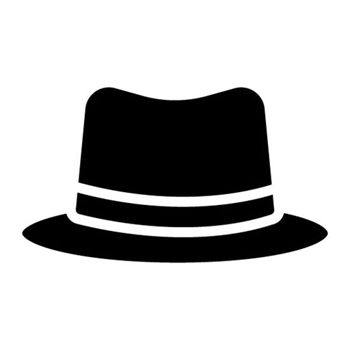 Noir Hat Glyph Icon