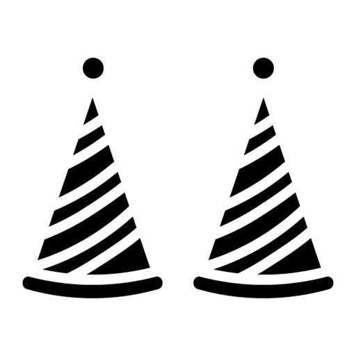 Party Hat Glyph Icon | Water Park