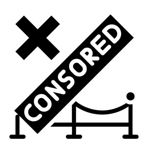 Censored Glyph Icon