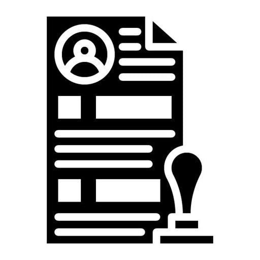 Authority And Accountability Glyph Icon | Human Resource
