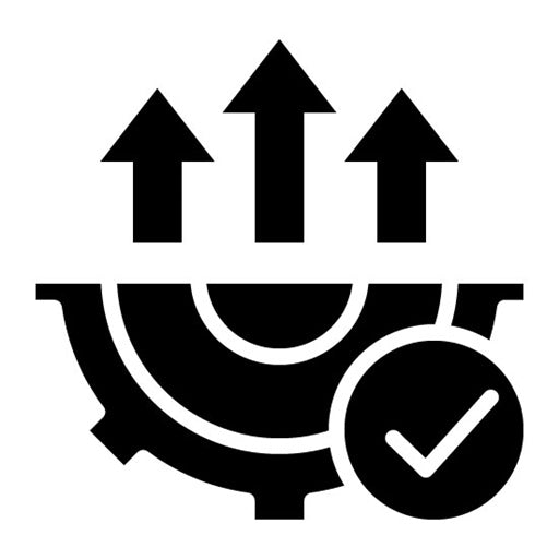 Manufacturing Efficiency Glyph Icon