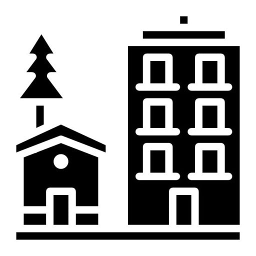 Public Housing Glyph Icon