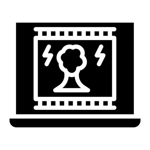 Documentary Glyph Icon | Movie Genres