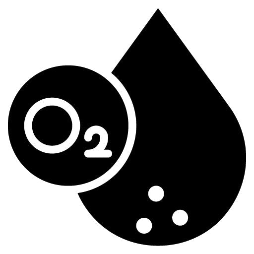 Blood Oxygen Level Glyph Icon