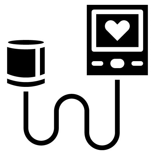 Blood Pressure Monitor Glyph Icon