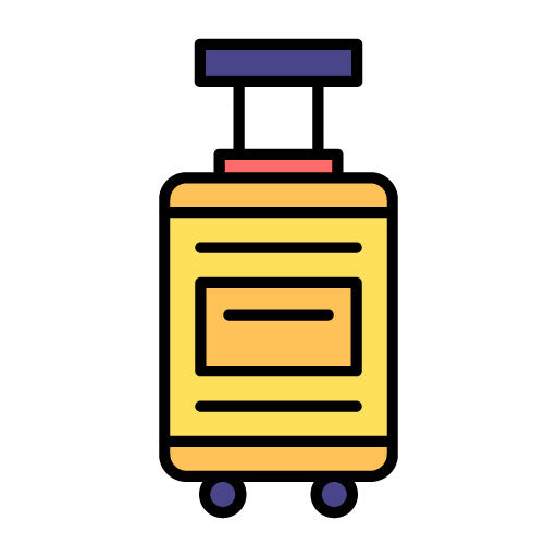 Travel Luggage Filled Icon
