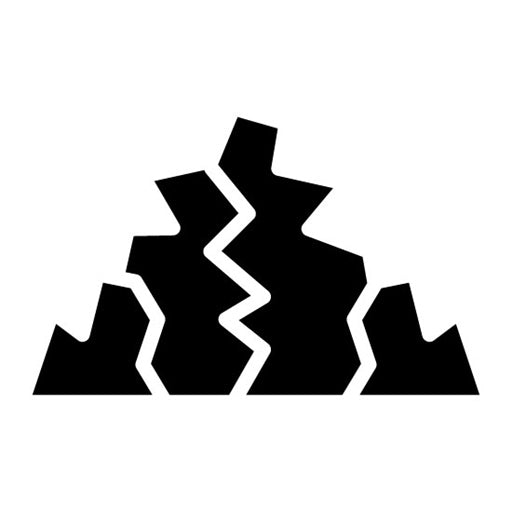 Rock Glyph Icon | Rock Climbing