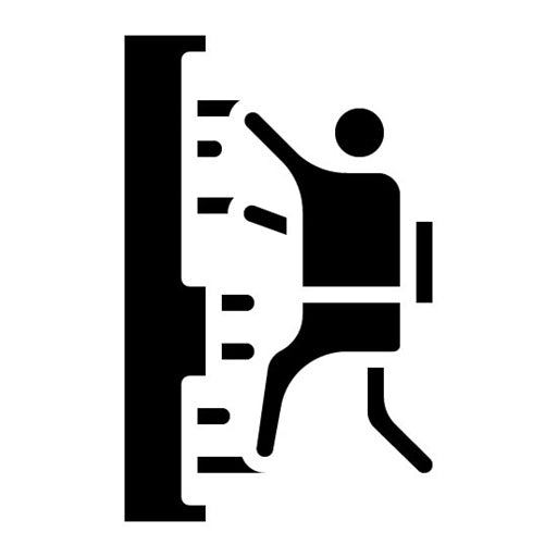 Via Ferrata Glyph Icon
