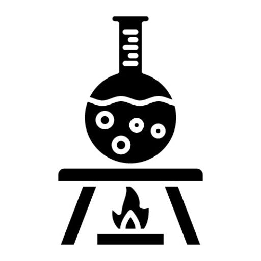 Burning Chemical Glyph Icon