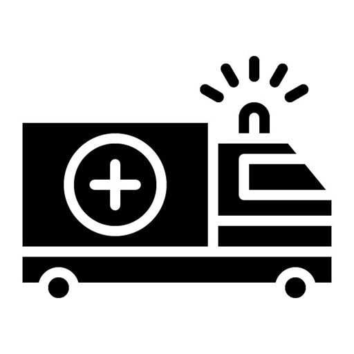 Ambulance Glyph Icon | Tuberculosis