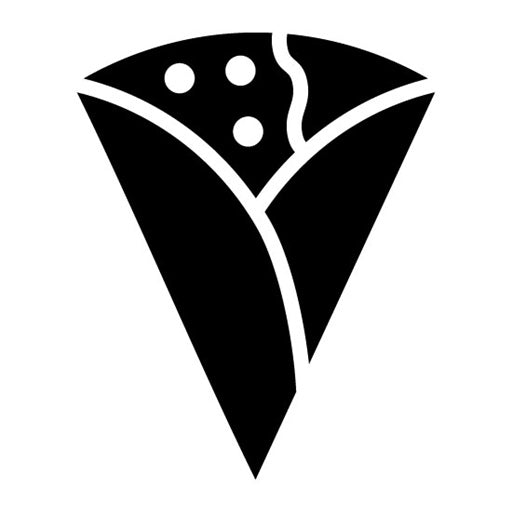 Crepe Glyph Icon | Brunch