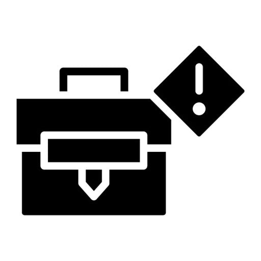 Warning Glyph Icon | Business Disruption