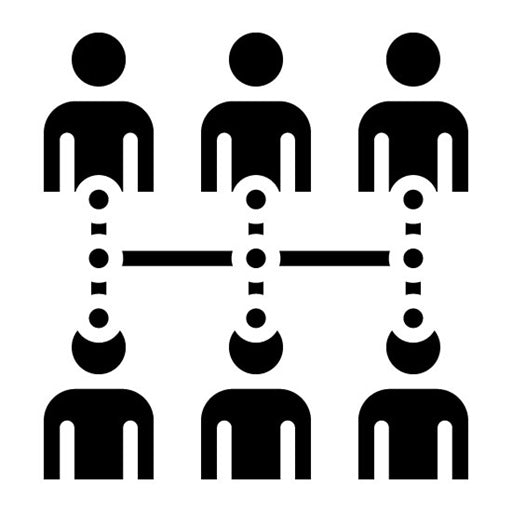 Unity Glyph Icon | World Refugee Day