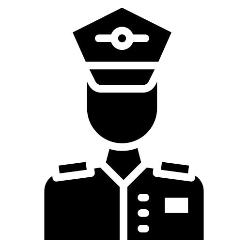 Cabin Crew Glyph Icon | Airplane