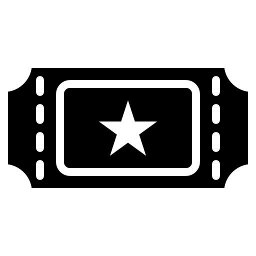 Ticket Glyph Icon | Airplane