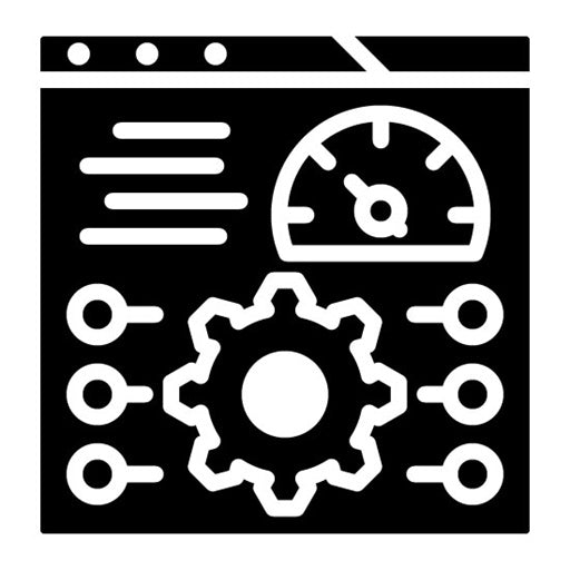 Performance Testing Glyph Icon | Software Testing