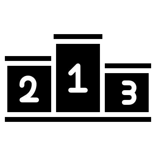 Victory Podium Glyph Icon