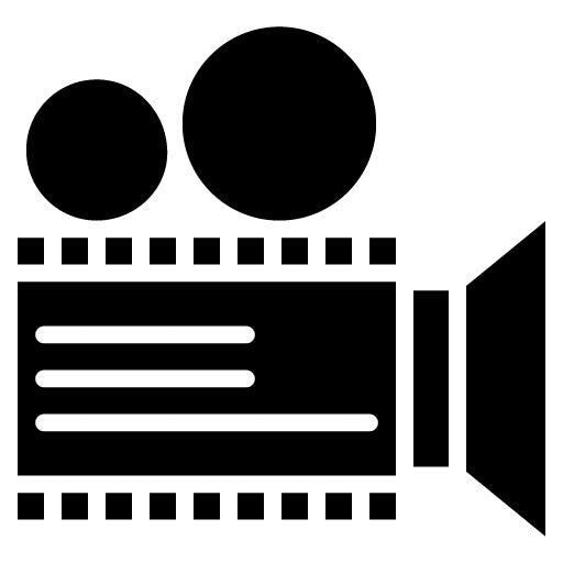 Documentary Film Glyph Icon