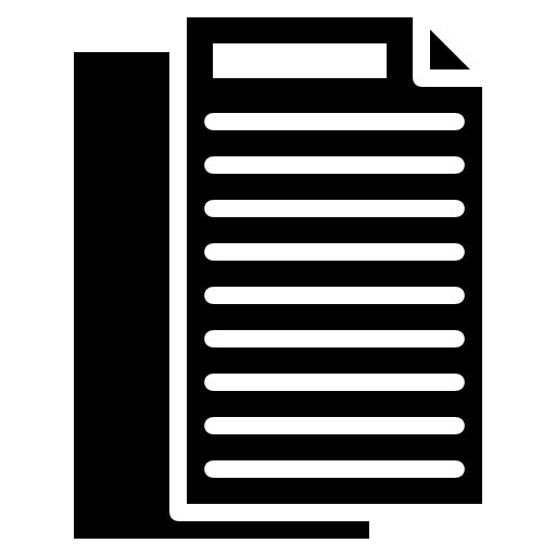 Paper Glyph Icon | Raw Metrial