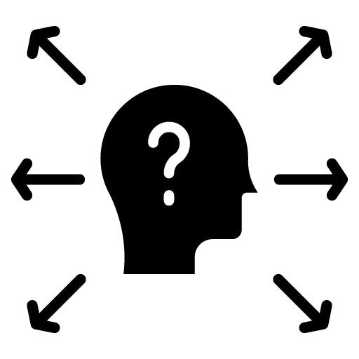 Difficulty Concentrating Glyph Icon