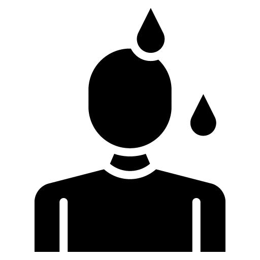 Sweating Glyph Icon