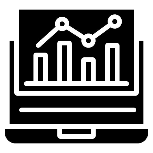 Market Trends Glyph Icon | Market Research