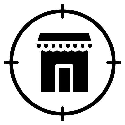 Target Market Glyph Icon