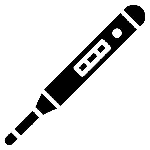 Thermometer Glyph Icon | Medical Tests