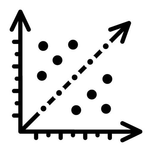 Regression Glyph Icon