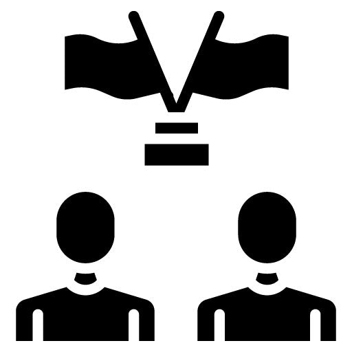 Alliance Glyph Icon | International Relations