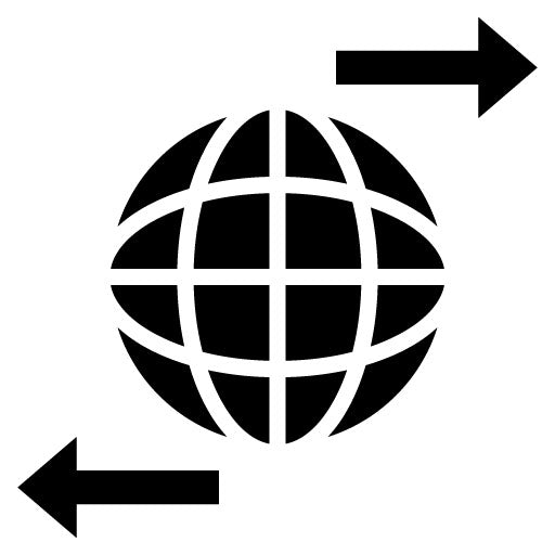 Export Glyph Icon | International Relations