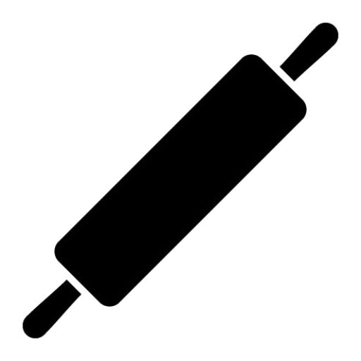 Rolling Pin Glyph Icon