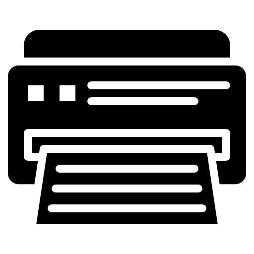Print Head Glyph Icon
