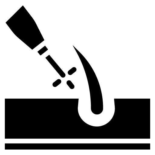 Laser Hair Removal Glyph Icon