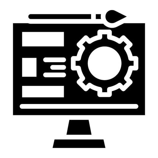 Design Software Glyph Icon | Engineer in Mechanics