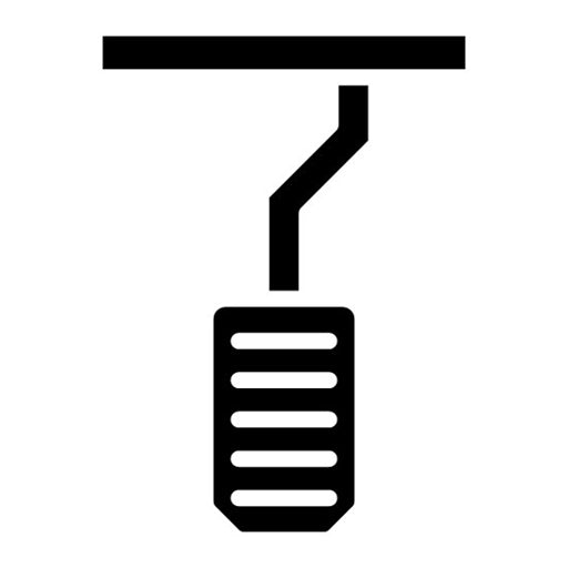 Accelerator Pedal Glyph Icon