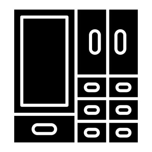Wardrobe Glyph Icon