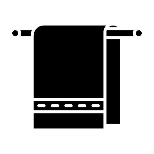 Bath Towel Glyph Icon | Pilates